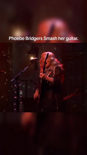 Phoebe Bridgers' Epic Guitar Smash on SNL