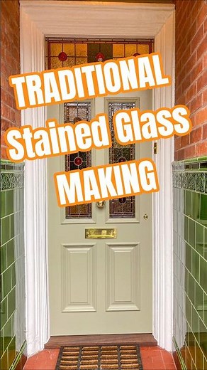 Traditional Stained Glass Entrance Finished'n'Fitted #glassart #stainedglass