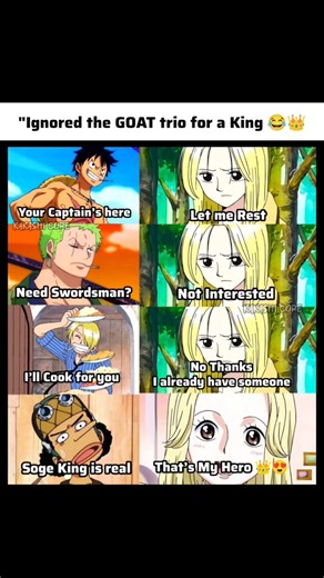 "Ignored the GOAT trio for a King 😂👑