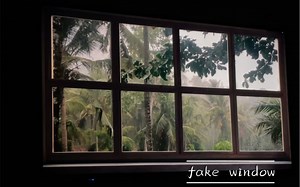 「fake window」假窗户尝试 投影虽然好看 但是电视播放出来也不错 用来安眠太赞啦