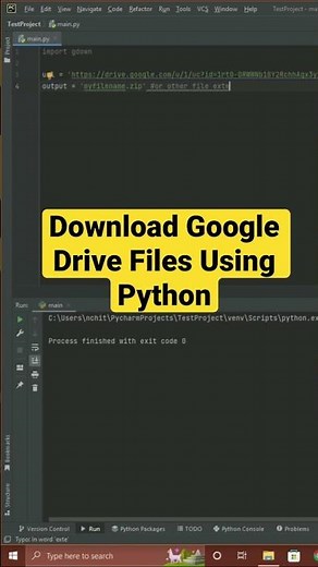 Download Google Drive Files Using Python