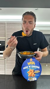Trying the viral Wotsits Mac and Cheese 😋🧀 #viral #macandcheese #wotsits | LadBaby