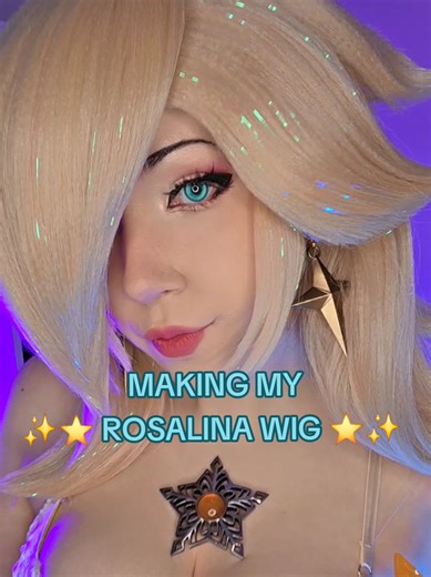 Creating a Sparkly Rosalina Wig for Cosplay