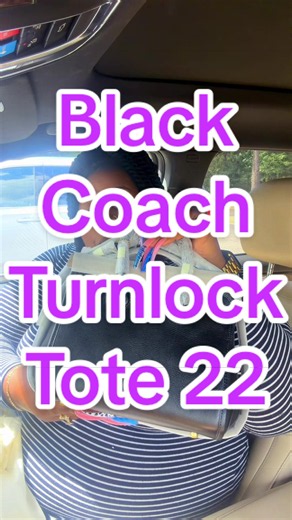Coach Turnlock Tote 22 Black — New York Fashion Week Release