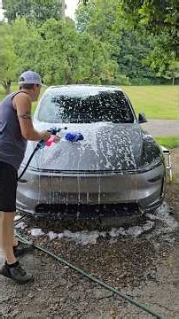 Washing the Tesla like a pro on a budget (products disclosed)