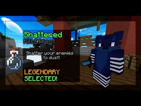 Using the RAREST Kill Effect in Hypixel Skywars..