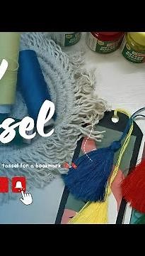 #how to make an #easy #tassel for a bookmark 🔖// DIY TASSEL WITHIN 2 MINUTES