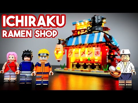 I Built 🍜 Ichiraku's Ramen Shop out of LEGO l 🍥 Naruto l Unboxing