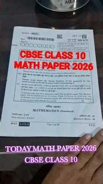 CBSE class 10 maths set-2 question paper 2026 / Set-2 maths question paper 2026 solution class 10