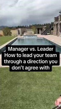 How to lead your team through a direction you don't agree with like a leader not a manager 🔥🙌🏻 #lead
