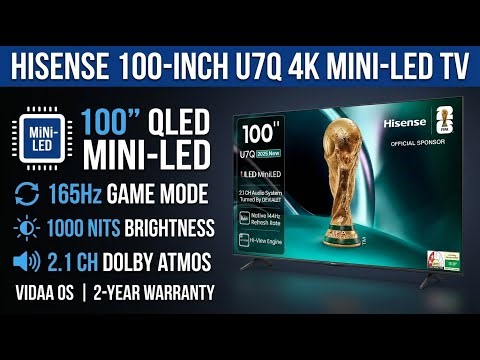 Hisense 100 Inch 4K QLED Mini-LED TV Complete Review | Review in Hindi | Features