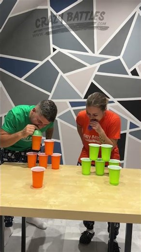 Balloon Vacuum Pyramid 🎈🏗️ | No-Hands Cup Stack Race | Crazy Battles #173