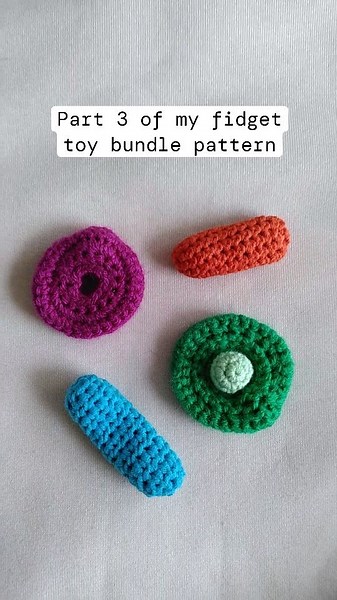 Loui Mitchell | PART 3 of my crochet fidget toy bundle! ✨ My bundle pattern will have 3 parts. Part 3 requires some extra materials (marbles and a hair... | Instagram