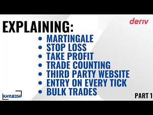Explaining in depth How to set Martingale, stop loss , take profit and trade count on deriv bot
