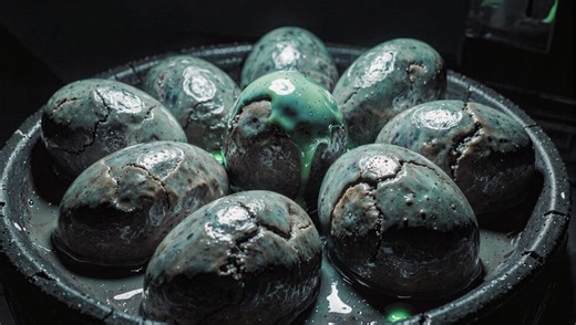 #alieneggs #facehugger #scifihorror #cinematic #aliencreatures #creaturedesign #biopunk #horrorart #egghatching #nightmarefuel | Yusuf Ulufer