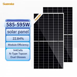[Hot Item] Urgent Deal Hjt Technology Solar Panel 585W 590W 595W N-Type Solar Panel Low Light Output