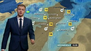 3.4K views · 15 reactions | Wednesday's weather: Windy throughout with rain arriving later and some heavier downpours possible tonight. Charlie has the forecast. | BBC Nottingham | Facebook