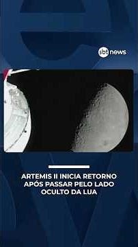 Missão Artemis entra para a história ao alcançar o lado oculto da Lua pela 1ª vez | #SBTNotícias