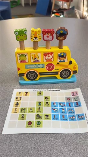 ✨ AAC Awareness Month Day 4: Modeling “GO” through play! ✨ Ready… set… GO! 💨 Today we’re keeping it simple (and fun!) with a toy that pops when you say “go.” This is a perfect way to model GO on your core board while keeping students engaged and excited. 🙌 Activities like this show that AAC modeling doesn’t have to be complicated — you can start small by finding moments throughout the day to model one powerful word like GO! 💬 When we give teachers and paraprofessionals easy, joyful ways to mo