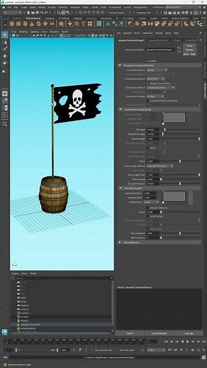 Create a Waving Flag in Maya