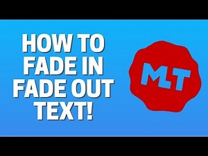 How to Fade in/Fade out Text in ShotCut