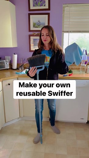 7.2K views · 230 reactions | Microfiber cloth, a broom, and chip clips. 粒 #househacks #washable #cleaningsupplies | Sara L | Facebook