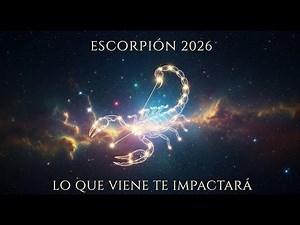 HORÓSCOPO ESCORPIÓN 2026 ¨LO QUE VIENE IMPACTARÁ¨
