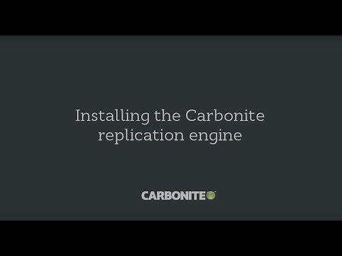 Carbonite Migrate Install console