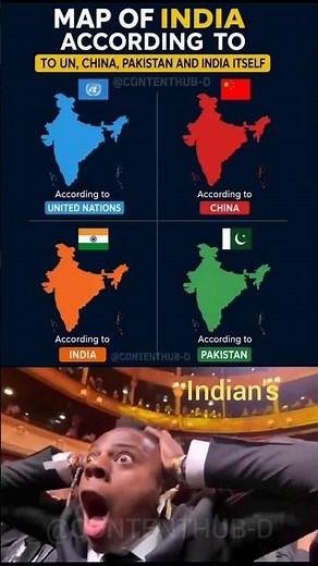 Map of India According to UN, China, Pakistan & India 🇮🇳🌍 | Border Comparison Explained |