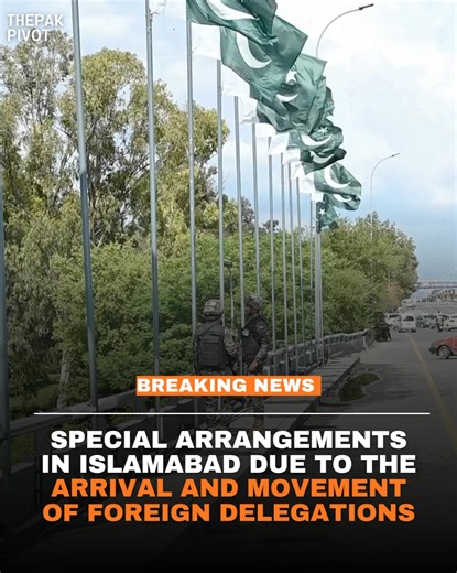 Islamabad is witnessing heightened security and coordinated traffic arrangements as foreign delegations arrive in the capital for official engagements. Authorities have implemented special protocols to ensure smooth movement, public safety, and uninterrupted diplomatic activities across key routes and government zones. Citizens are advised to plan their travel accordingly and cooperate with law enforcement during this period. #Islamabad #Diplomacy #SecurityMeasures #TrafficAdvisory #ForeignDeleg