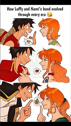 How Luffy and Nami's bond evolved through every era 😘