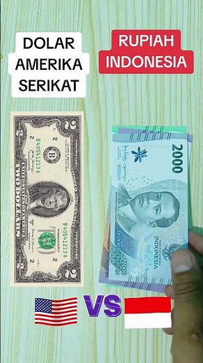 Perbandingan Mata Uang 2 Dolar Amerika Serikat Dengan Rupiah Indonesia #shorts #viral #youtubeshorts