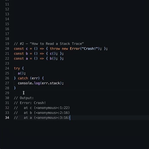 How to Read a Stack Trace || #coding #frontendcourse #programminglanguage