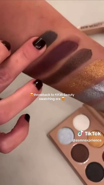 Throwback to KKW Beauty Swatching Era