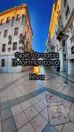 Exploring Marmontova Street in Split, Croatia