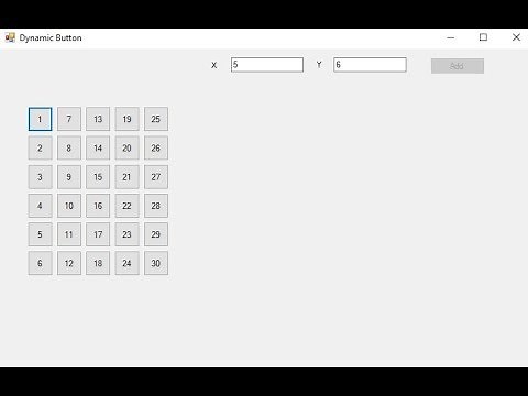C# Add Dynamic Buttons to Form by Row and Column