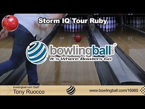 bowlingball.com Storm IQ Tour Ruby Bowling Ball Reaction Video Review