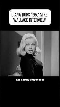 Diana Dors 1957 Mike Wallace Interview #dianadors #interview #ripdianadors #blondebombshell #50s