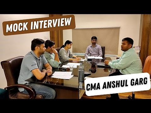 Mock Interview Of CMA Anshul Garg || Dhruv Coaching Classes Jaipur