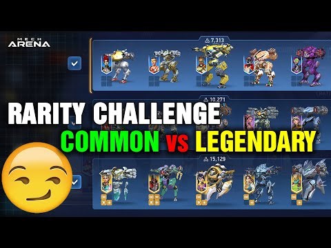 Three Rarities, One Challenge — Common to Legendary | Mech Arena