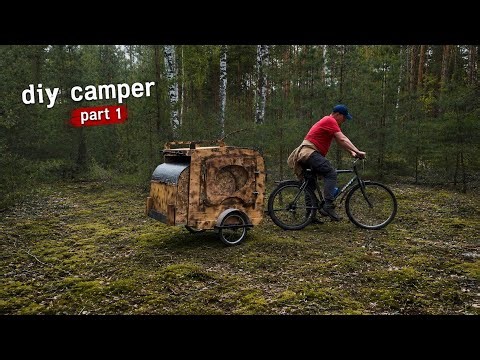 How to build a folding bike camper?