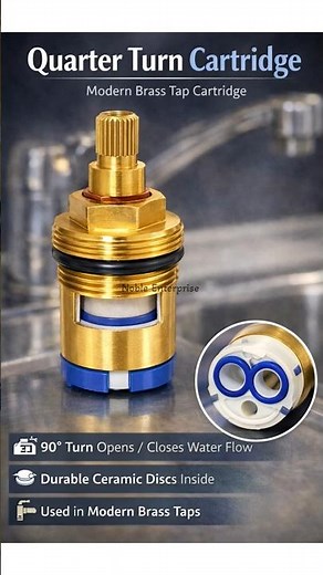 Types of Brass Tap Cartridges Explained | Plumbing Basics | Tap Repair Guide #shorts