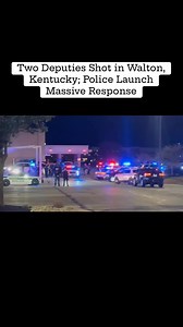 An active shooter situation is unfolding in Walton, Kentucky, after two Boone County deputies were reportedly shot. A heavy police presence has surrounded the area as authorities work to secure the scene. #news #BreakingNews #breakingnewstoday #activeshooter #OfficerDown #boonecounty #walton #waltonky #waltonkentucky #Kentucky #ky #Policeshooting #shooting | News is Dead