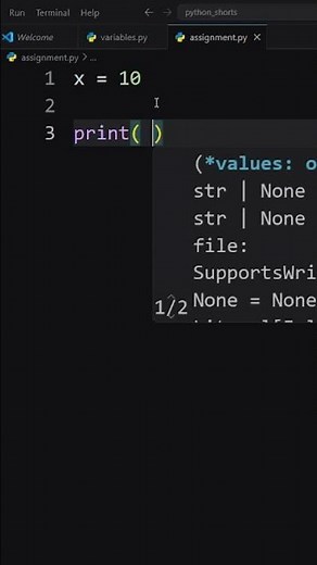 Difference Between = and == in Python 🔥 #shorts