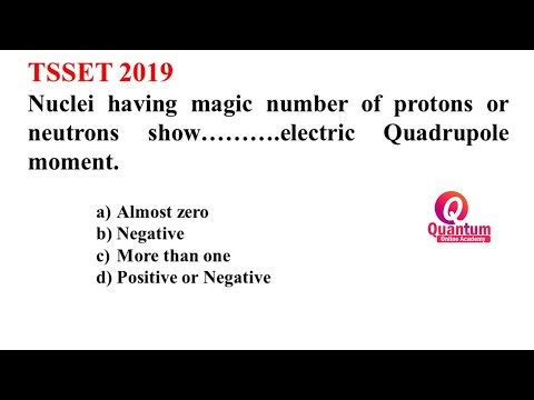 10. Shell model I Quadrupole moment I Dr. Nagaraju Pendam