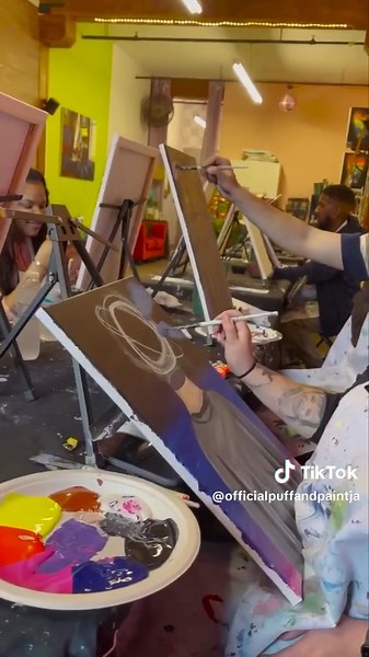 A love like this does exist Lots of creativity and even bigger clouds We are setting the vibes with our painting