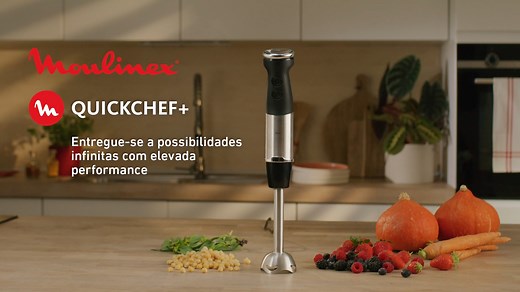 Entregue-se a possibilidades infinitas com as varinhas mágicas da Moulinex! Descubra uma potência surpreendente que transforma cada ingrediente numa receita cremosa e deliciosa. A combinação perfeita de conveniência e alta performance para preparar refeições fáceis e irresistíveis. Pronto para criar algo delicioso? | Moulinex Portugal