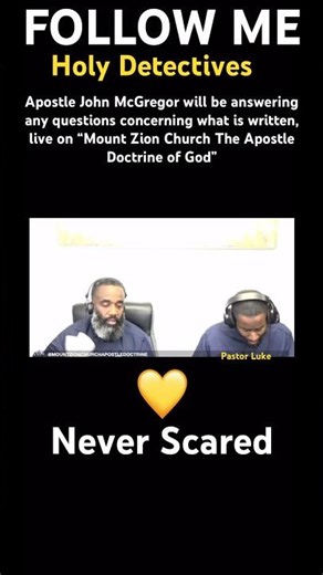 Bone Crusher 💛 Never Scared (HOLY DETECTIVES) Apostle John McGregor