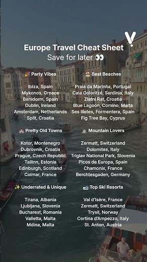 Europe Travel Guide You’ll Actually Use 👀✨ | Save This Before You Go!