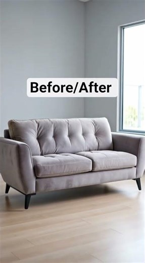 Before/after old sofa to luxury modern sofa transformation #furniture #transformation